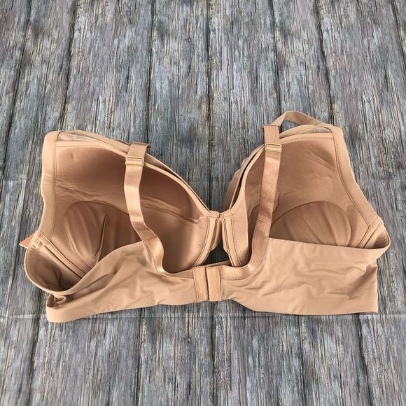 Thirdlove Classic Contour Uplift Taupe Plunge Bra NWT size 46C Mesh Trim - Picture 5 of 10